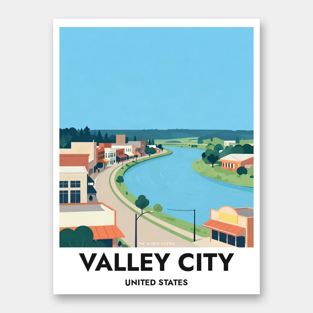 Poster VALLEY CITY – Sheyenne River - Image 1 of 6