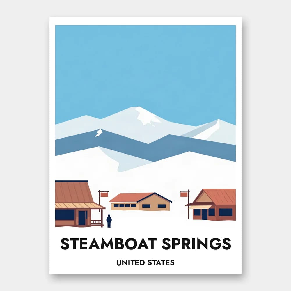 Poster STEAMBOAT SPRINGS – Steamboat Ski Resort - Image 1 of 6