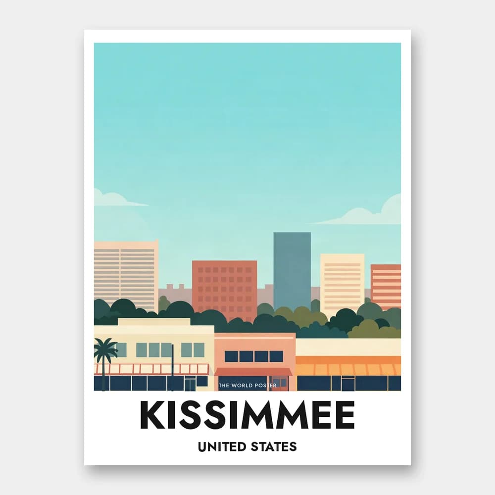 Poster KISSIMMEE – Panorama der Stadtansicht - Image 1 of 6