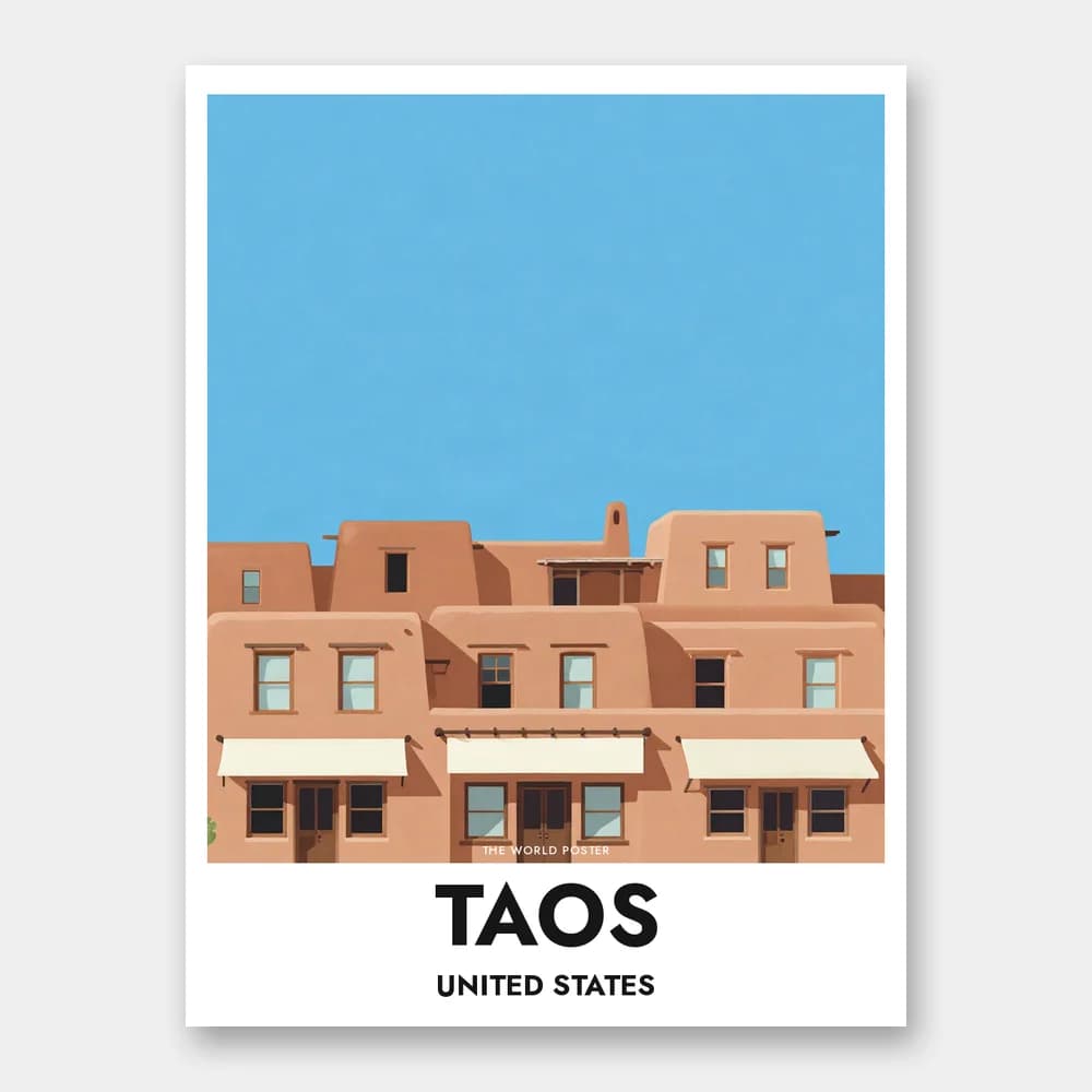 Poster TAOS – Taos Pueblo - Image 1 of 6