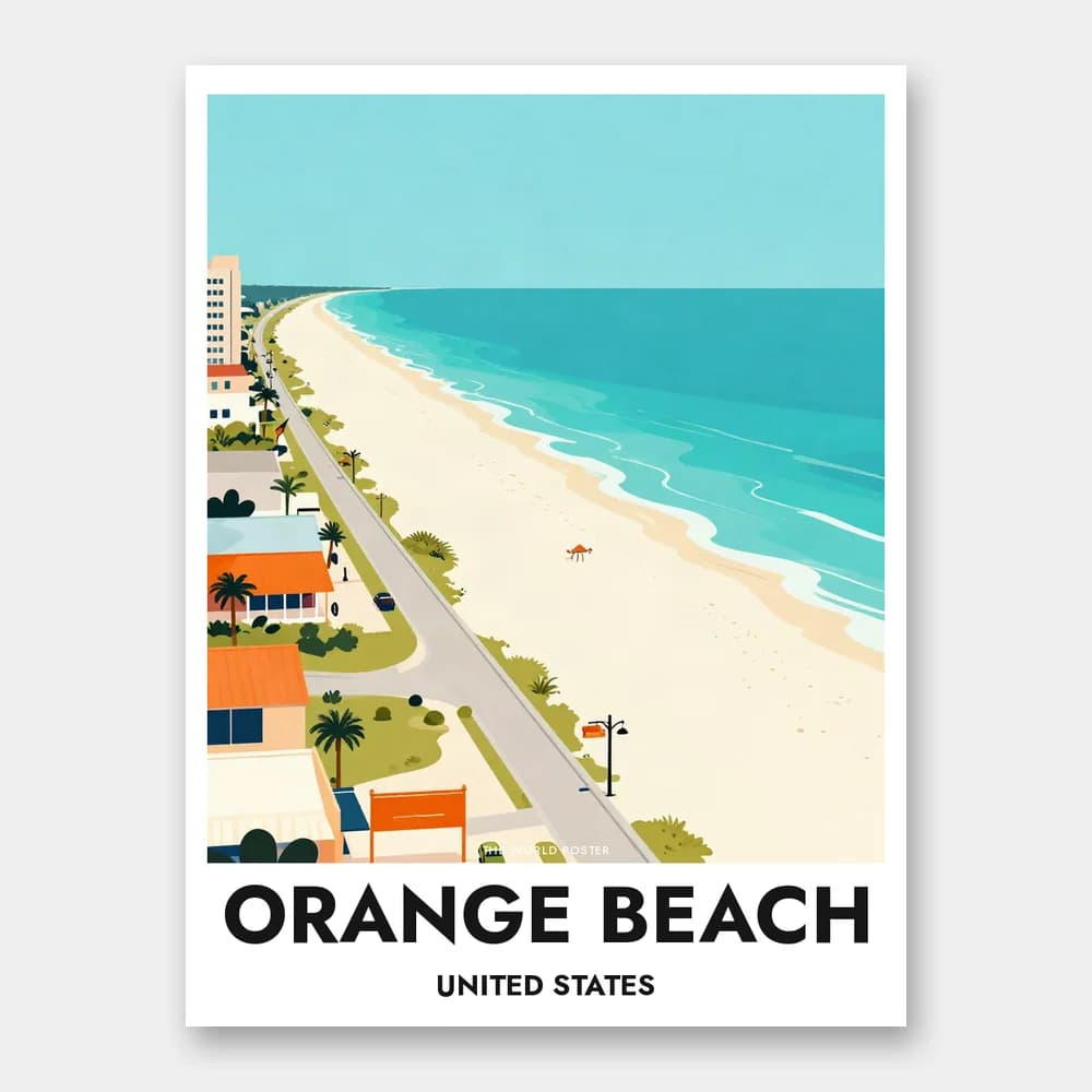 Poster ORANGE BEACH – Perdido Key Luftaufnahme - Image 1 of 6