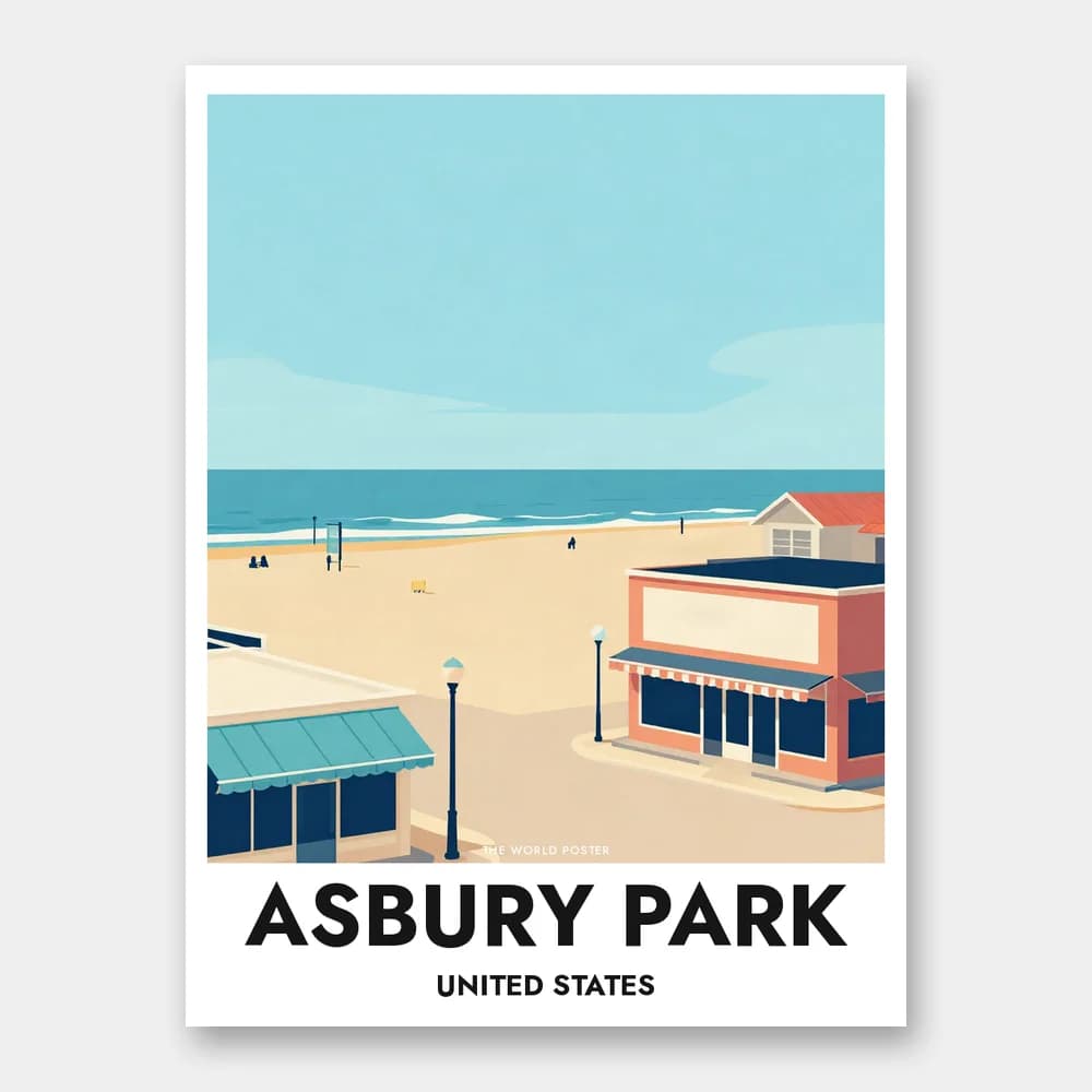 Poster ASBURY PARK – Strand und Atlantischer Ozean - Image 1 of 6