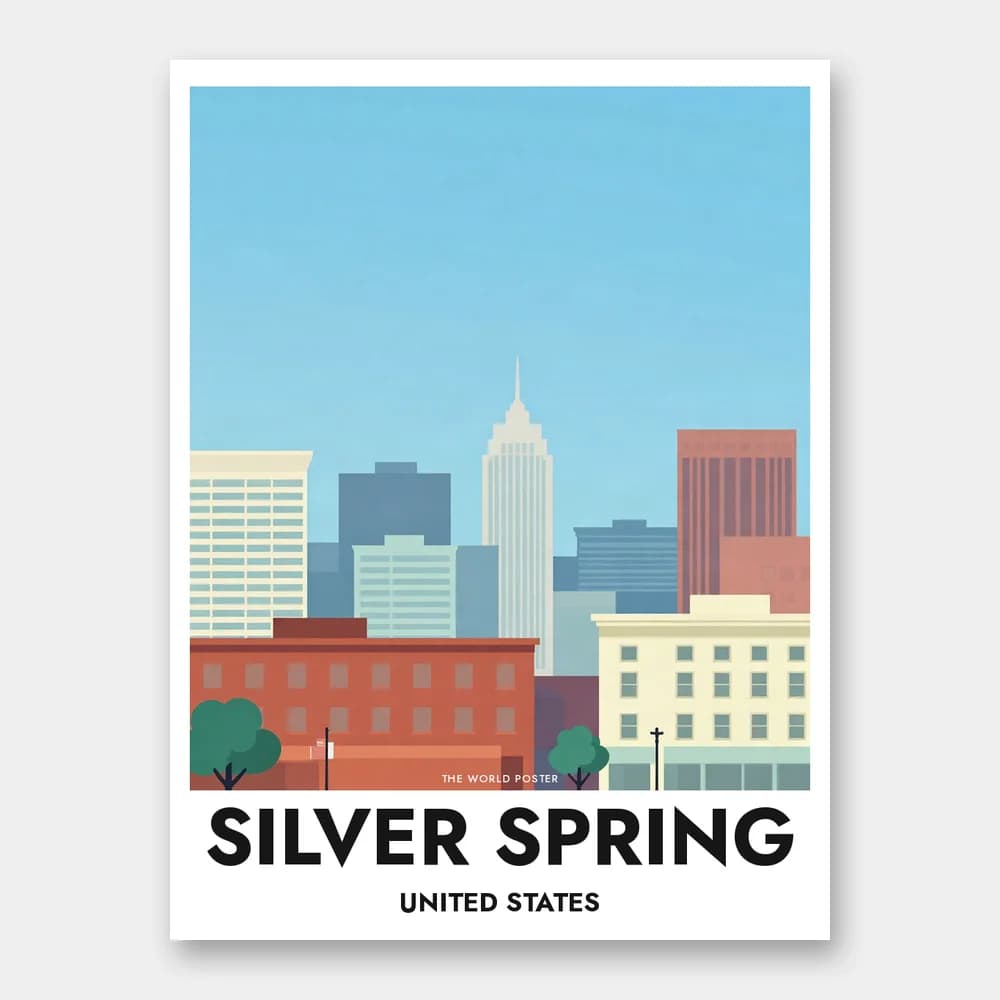 Poster SILVER SPRING – Urbane Skyline - Image 1 of 6