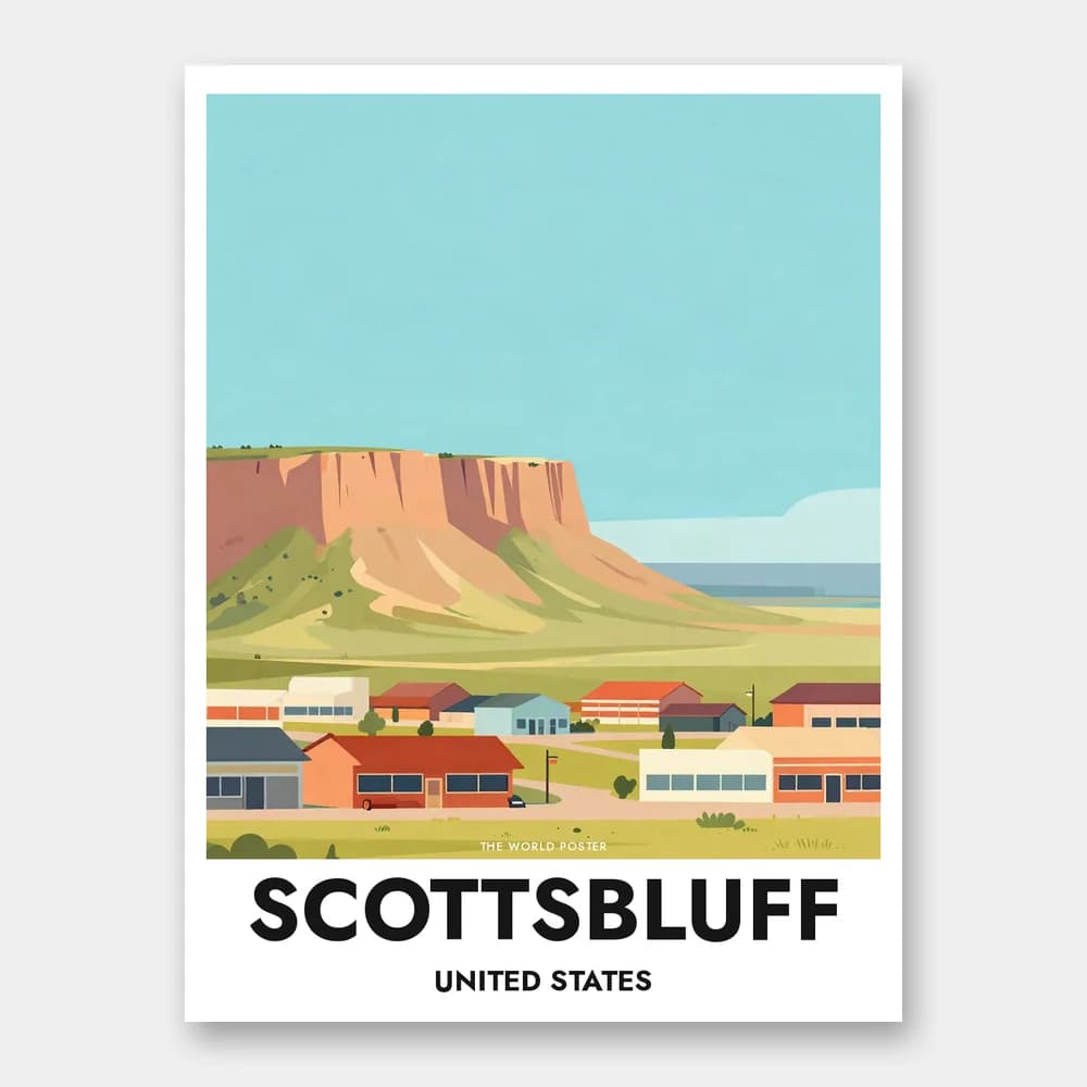 Plakat SCOTTSBLUFF – Scotts Bluff National Monument - Image 1 of 6