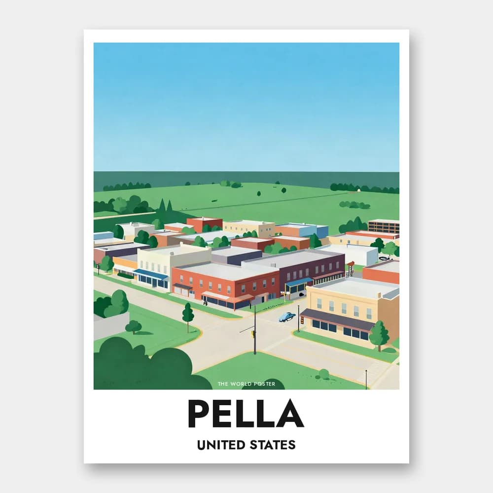 Plakat PELLA – Szeroka panorama z lotu ptaka - Image 1 of 6