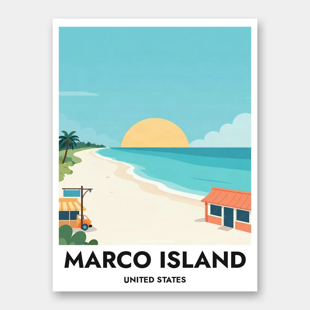 Poster MARCO ISLAND – Strandansicht - Image 1 of 6