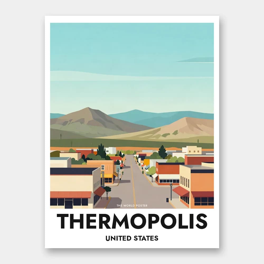 Poster THERMOPOLIS – Panoramablick auf die Stadt - Image 1 of 6
