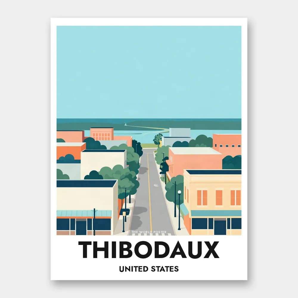 Poster THIBODAUX – Bayou Lafourche - Image 1 of 6
