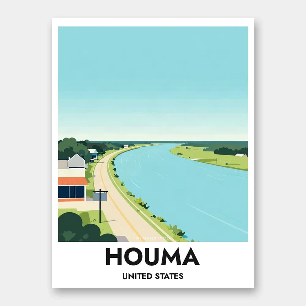 Poster HOUMA – Bayou Terrebonne - Image 1 of 6