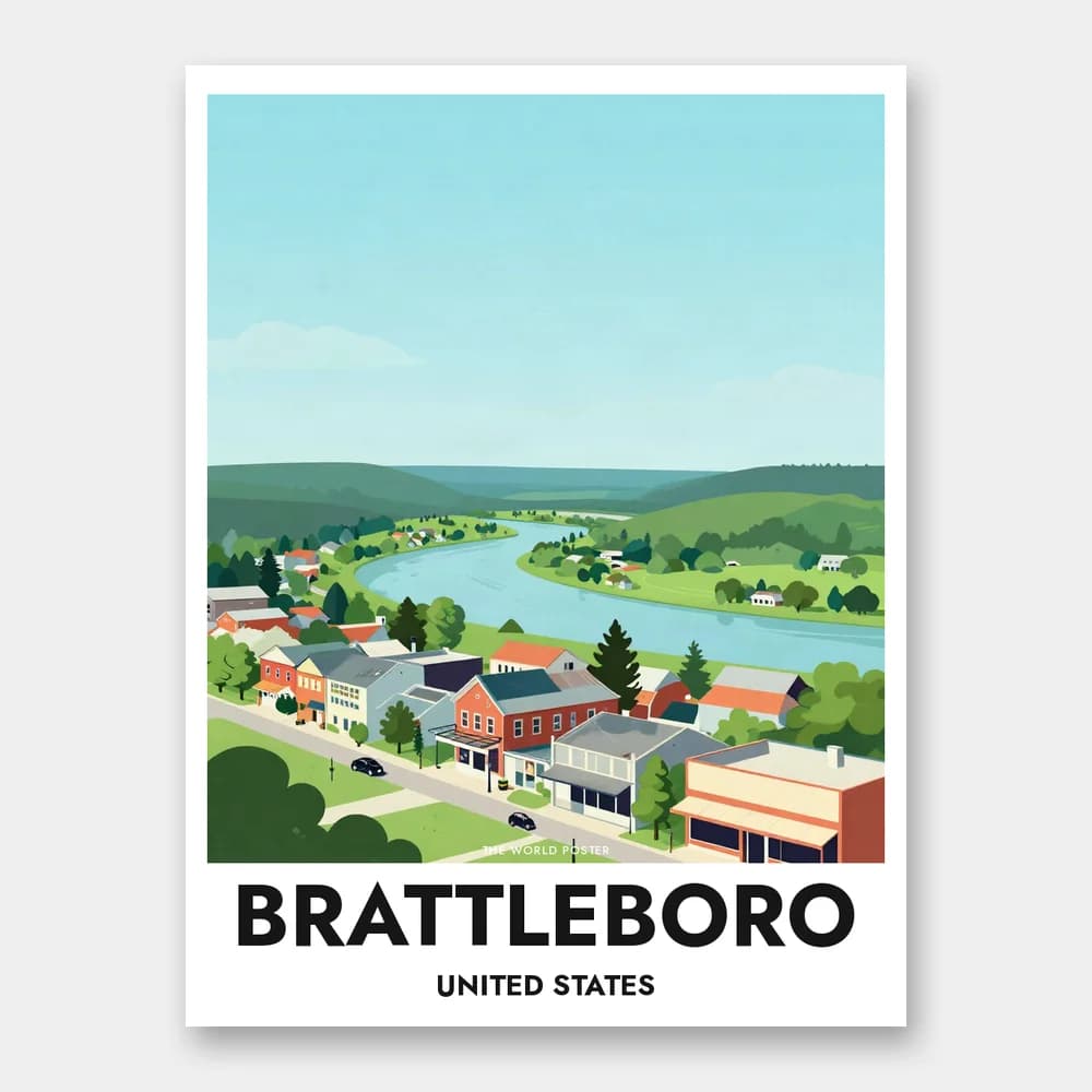 Poster BRATTLEBORO – Connecticut River Valley - Image 1 of 6