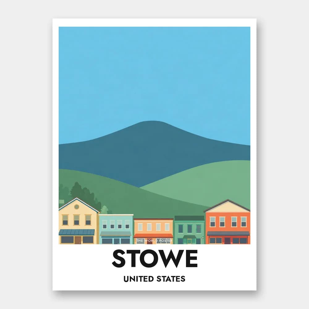 Plakat STOWE – Mount Mansfield - Image 1 of 6