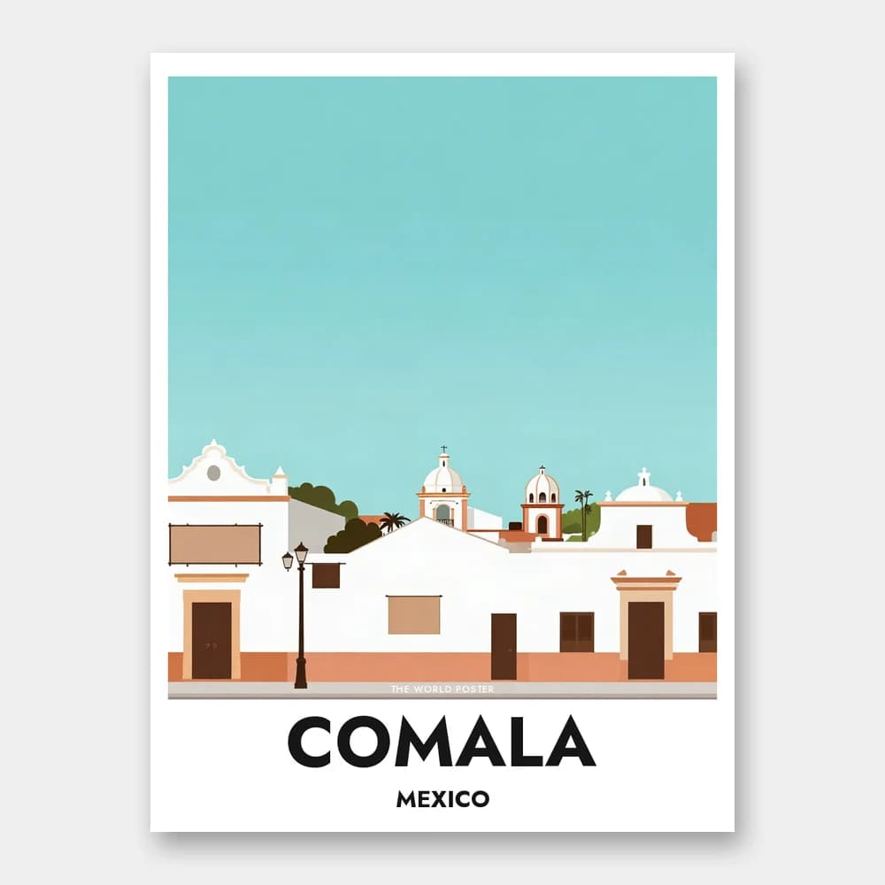 Poster COMALA – Panorama des weißen Dorfes - Image 1 of 6