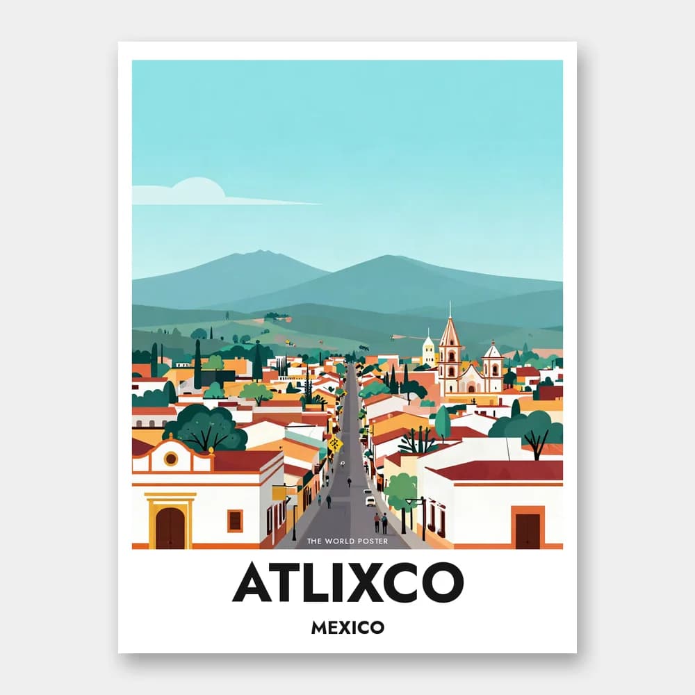 Poster ATLIXCO – Weitläufige Stadtansicht - Image 1 of 6