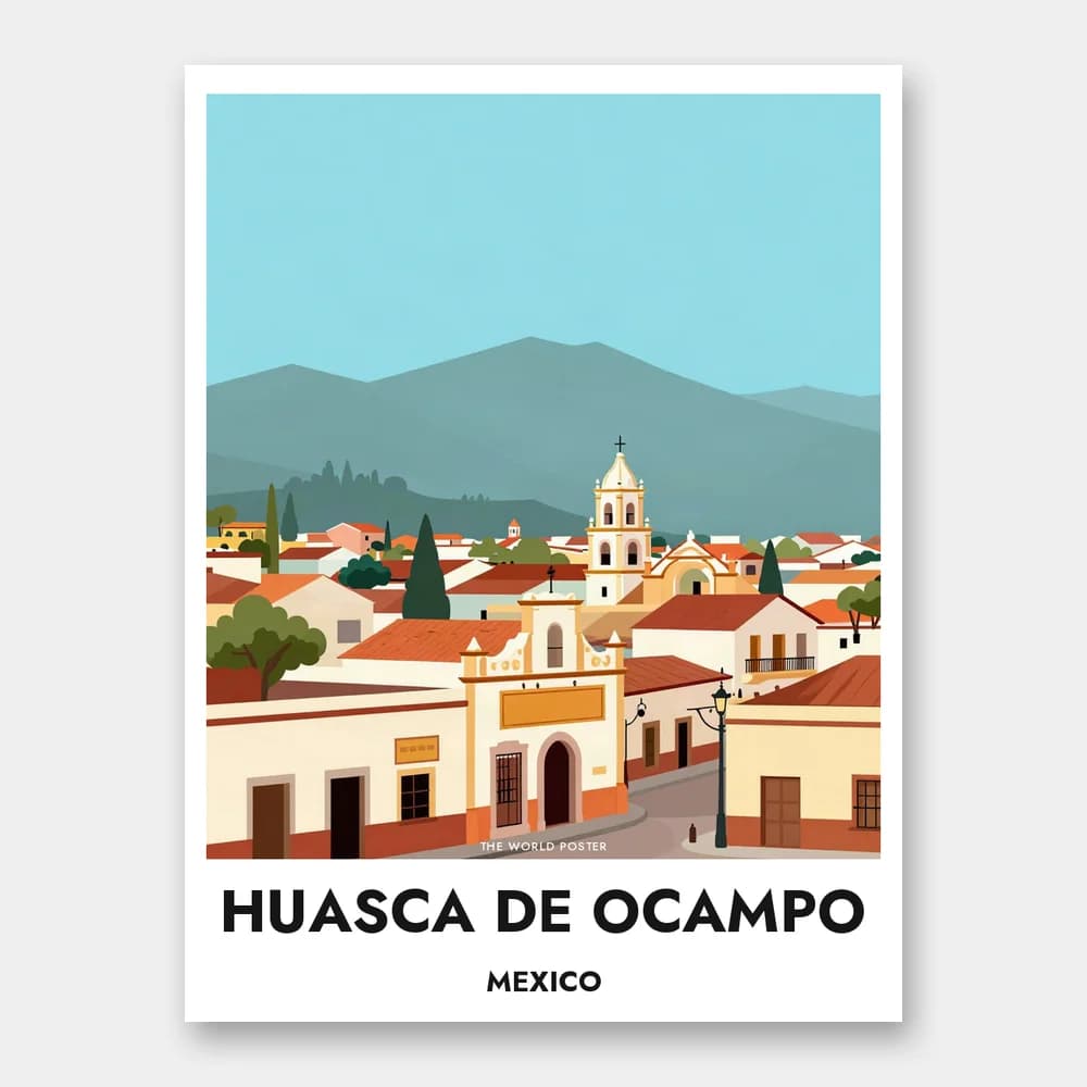 Poster HUASCA DE OCAMPO – Bewahrte Architektur und Berge - Image 1 of 6