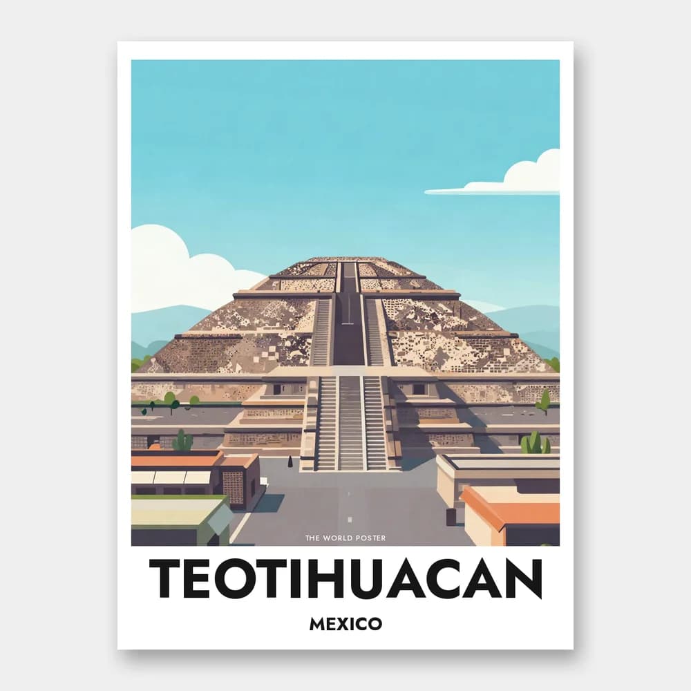 Poster TEOTIHUACÁN – Sonnepyramide, Weitwinkel - Image 1 of 6