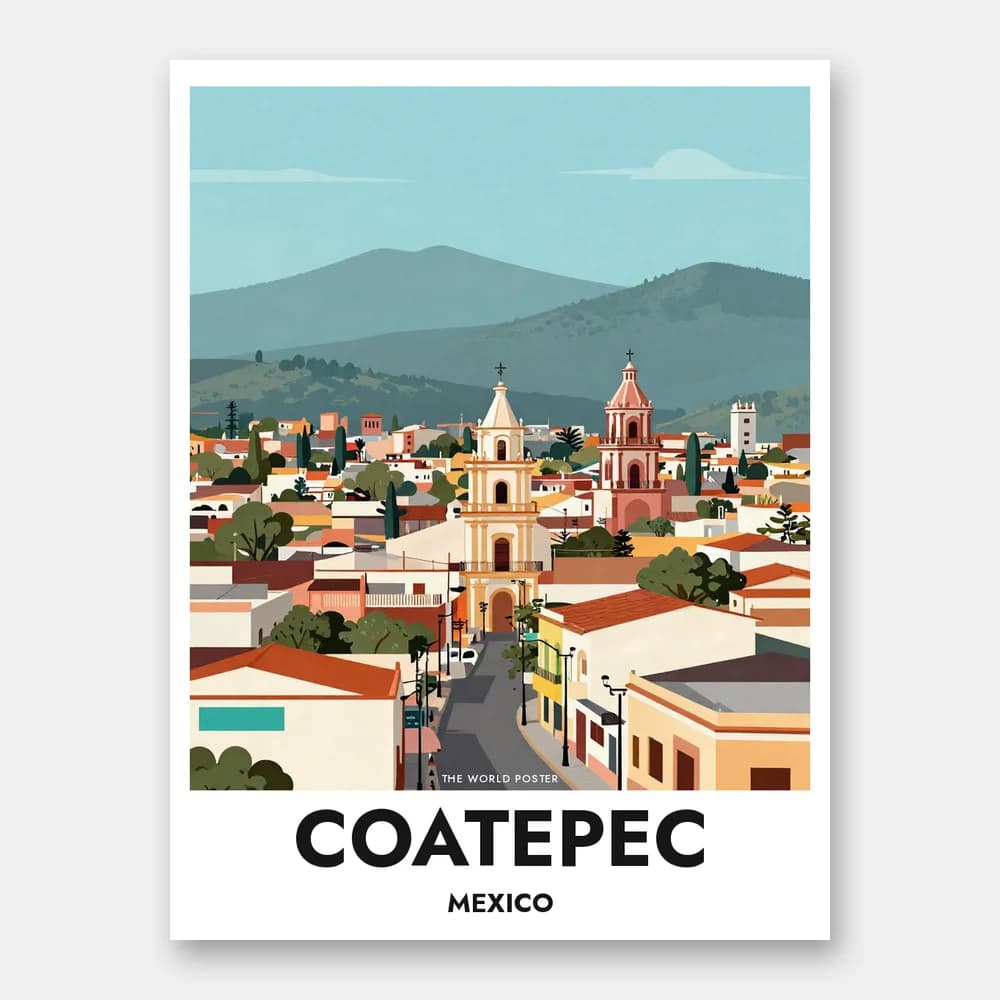Poster COATEPEC – Panoramablick auf Zitácuaro - Image 1 of 6