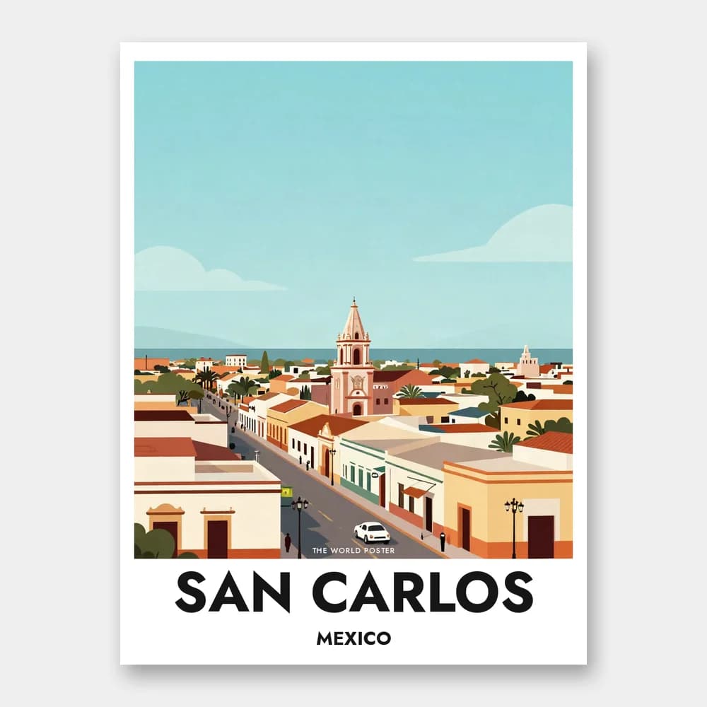 Poster SAN CARLOS – Panoramablick auf die Stadt - Image 1 of 6
