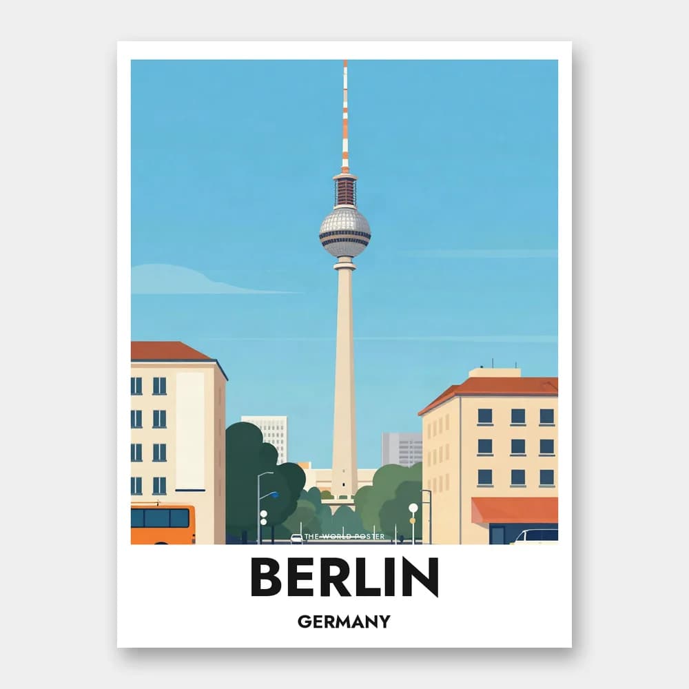Poster BERLIN – Fernsehturm und Skyline - Image 1 of 6