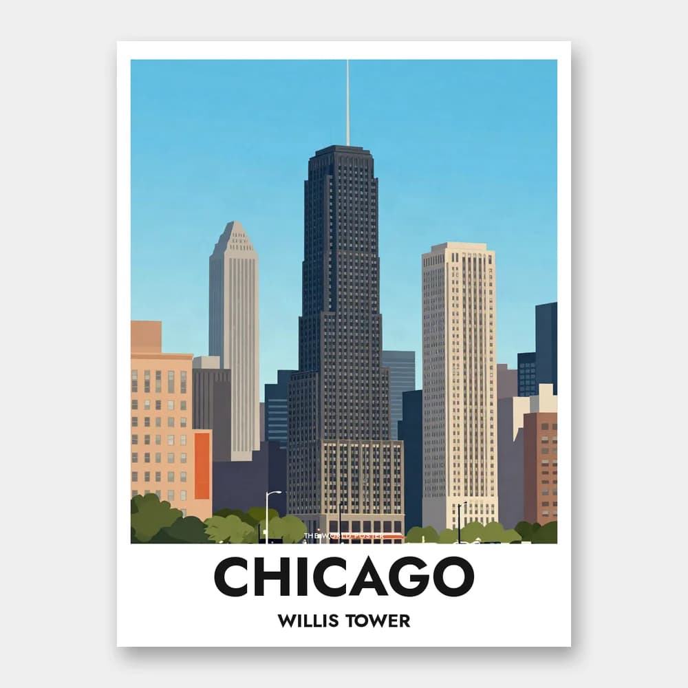 Poster CHICAGO – Willis Tower - Image 1 of 6