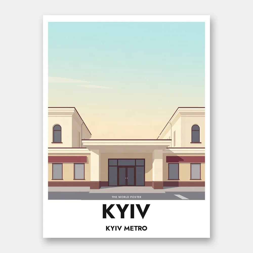 Poster KYIV – Eingang der Metro von Kyiv - Image 1 of 6