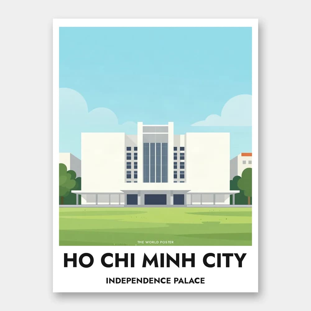 Poster HO-CHI-MINH-STADT – Unabhängigkeitspalast - Image 1 of 6