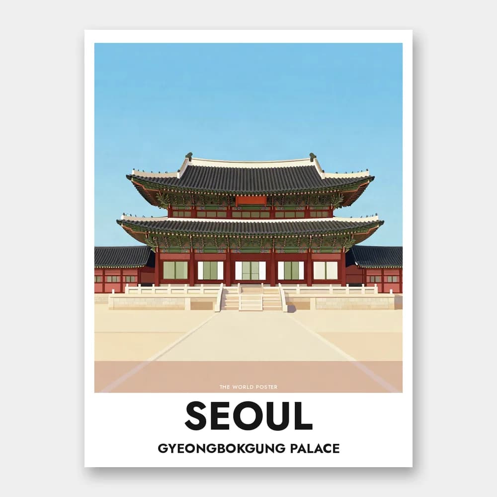 Poster SEOUL – Gyeongbokgung unter blauem Himmel - Image 1 of 6