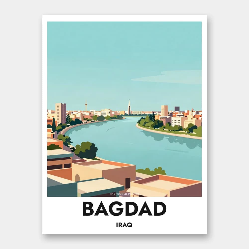 Poster BAGDAD – Der Tigris in Bagdad - Image 1 of 6