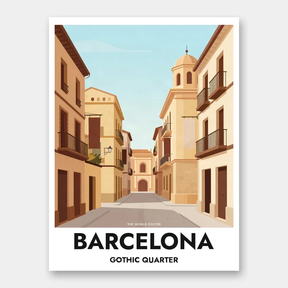 Poster BARCELONA – Barri Gòtic - Image 1 of 6