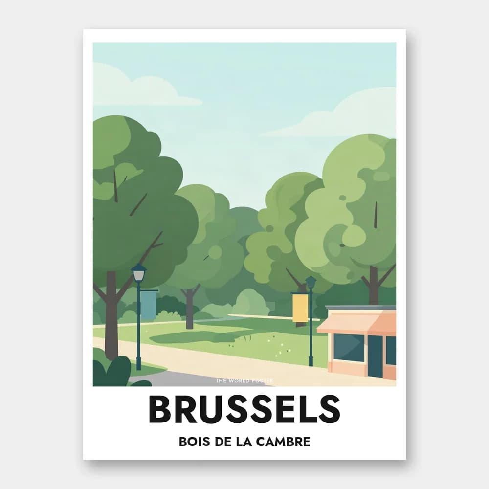 Poster BRÜSSEL – Bois de la Cambre - Image 1 of 6