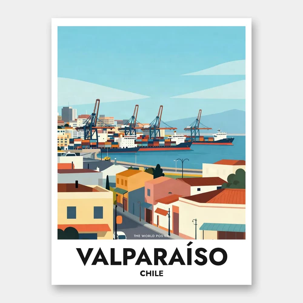 Poster VALPARAÍSO – Industriehafen Ansicht - Image 1 of 6