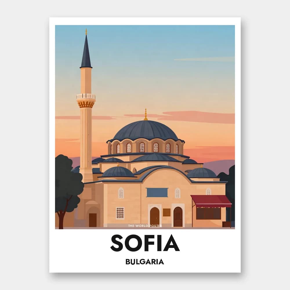 ポスター SOFIA – 夕暮れのバニャ・バシ・モスク - Image 1 of 6