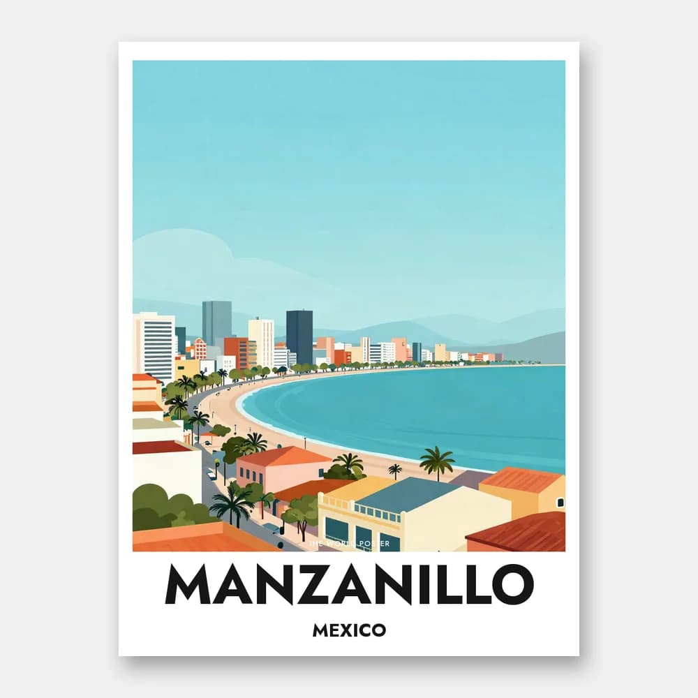 Plakat MANZANILLO – Panoramiczny widok na zatokę - Image 1 of 6