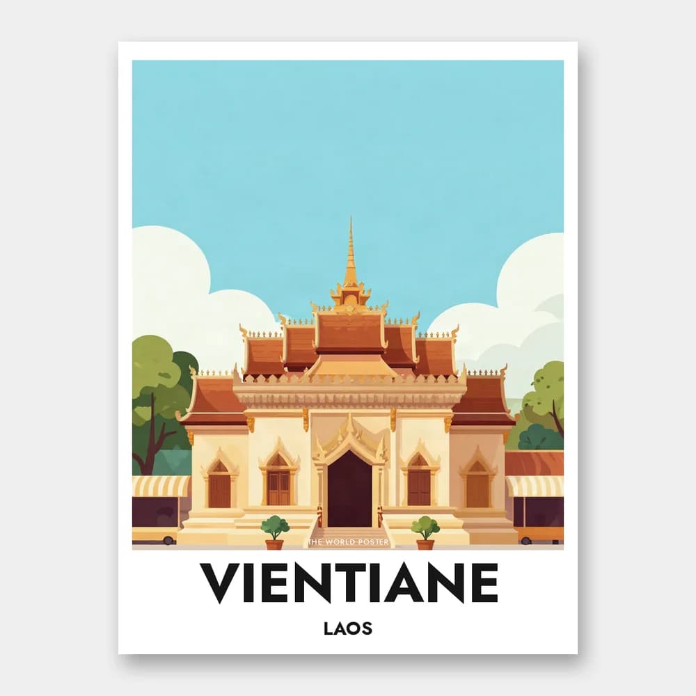 Plakat VIENTIANE – Wat Si Saket - Image 1 of 6