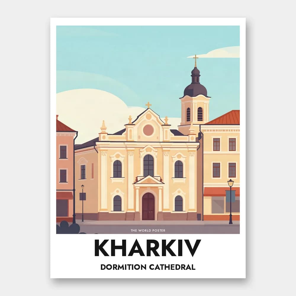 Affiche KHARKIV – Cathédrale de la Dormition - Image 1 of 6