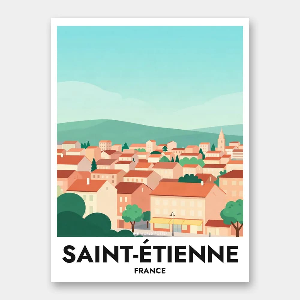 Affiche SAINT-ÉTIENNE – Parc Montaud et vue panoramique - Image 1 of 6
