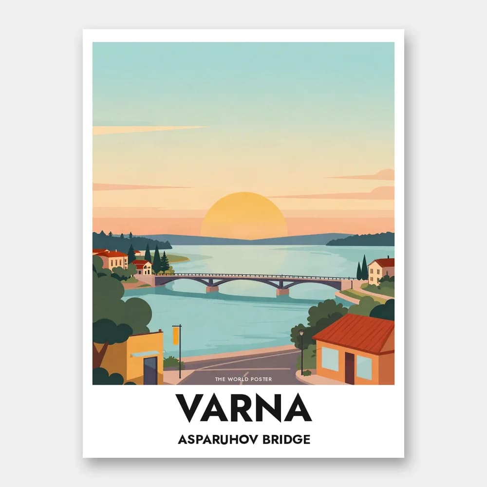 ポスター VARNA – 夕暮れの アスパルフホフ橋 - Image 1 of 6