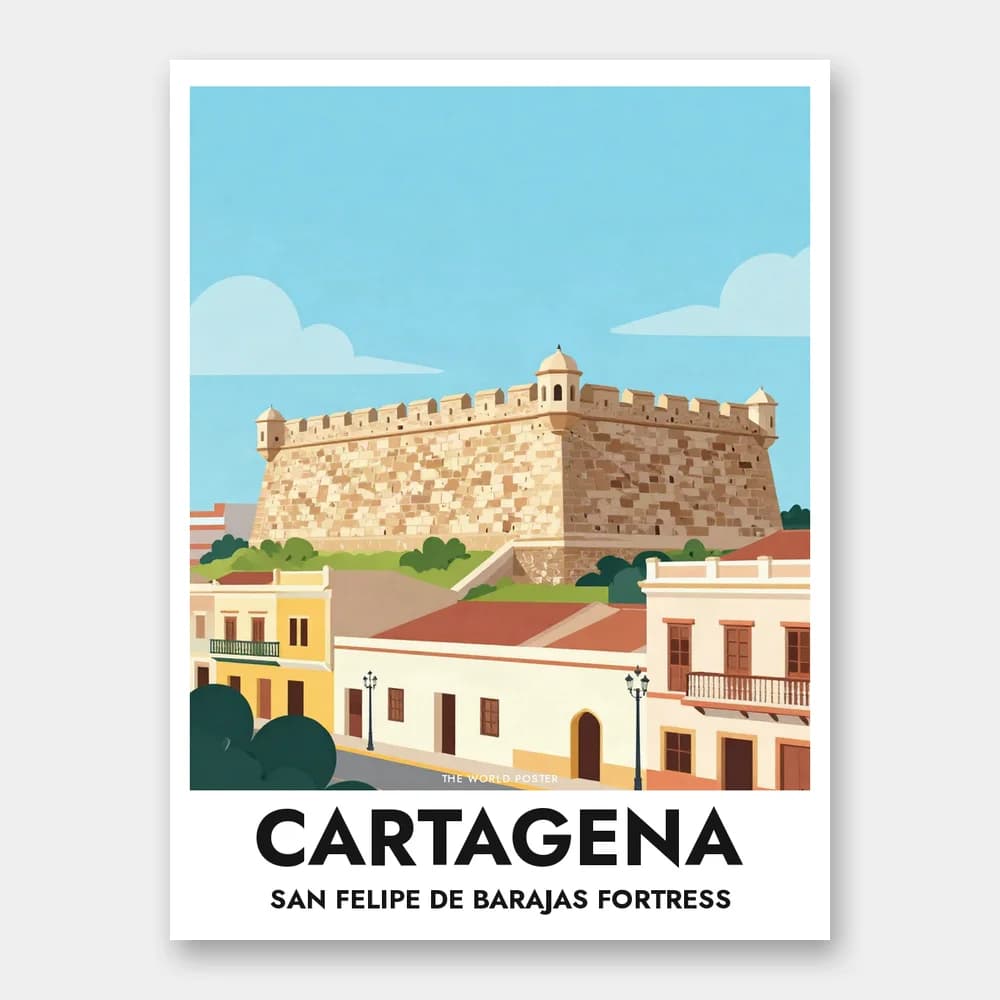 Affisch CARTAGENA – Castillo San Felipe de Barajas - Image 1 of 6