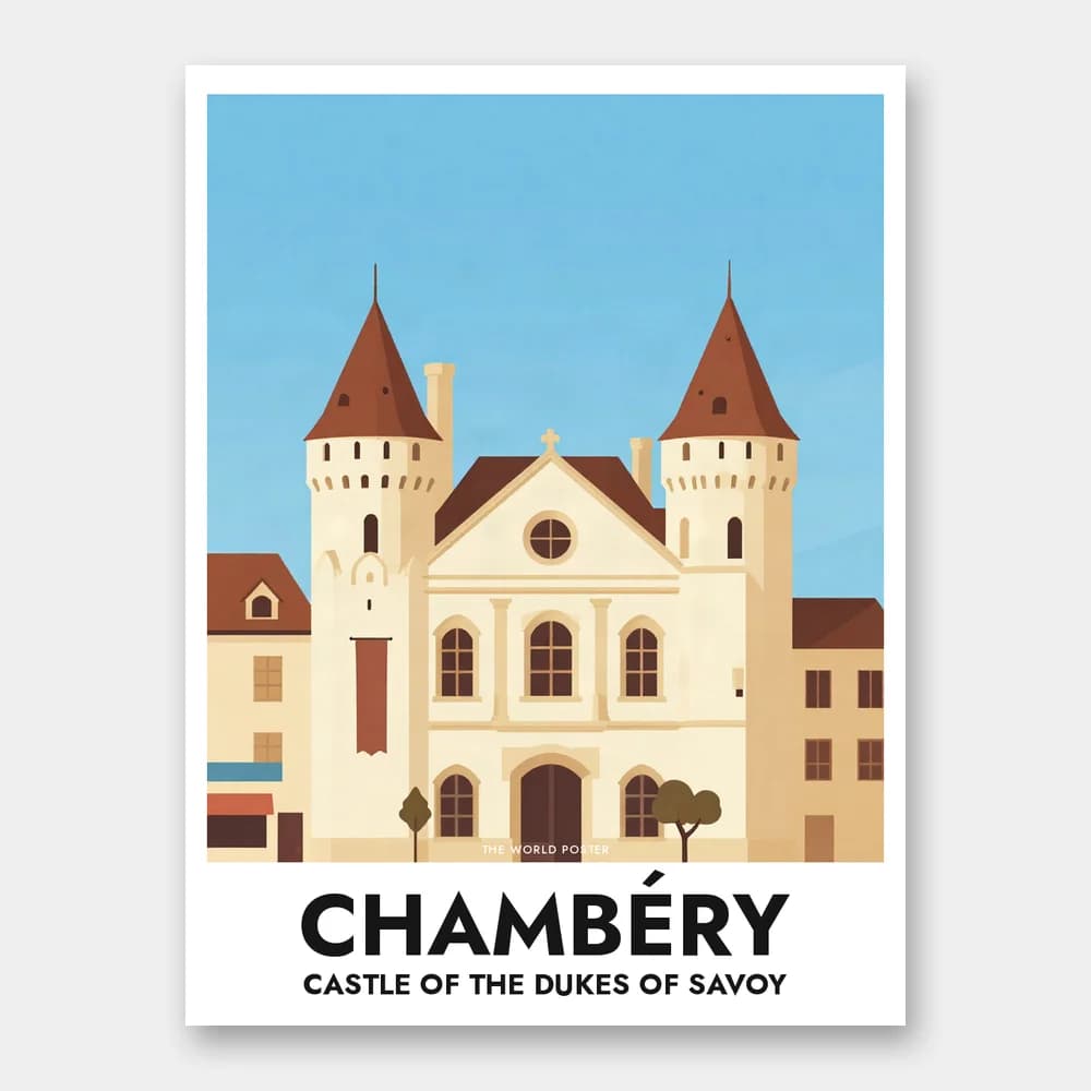 Plakat CHAMBÉRY – Savoie-hertugernes slot - Image 1 of 6