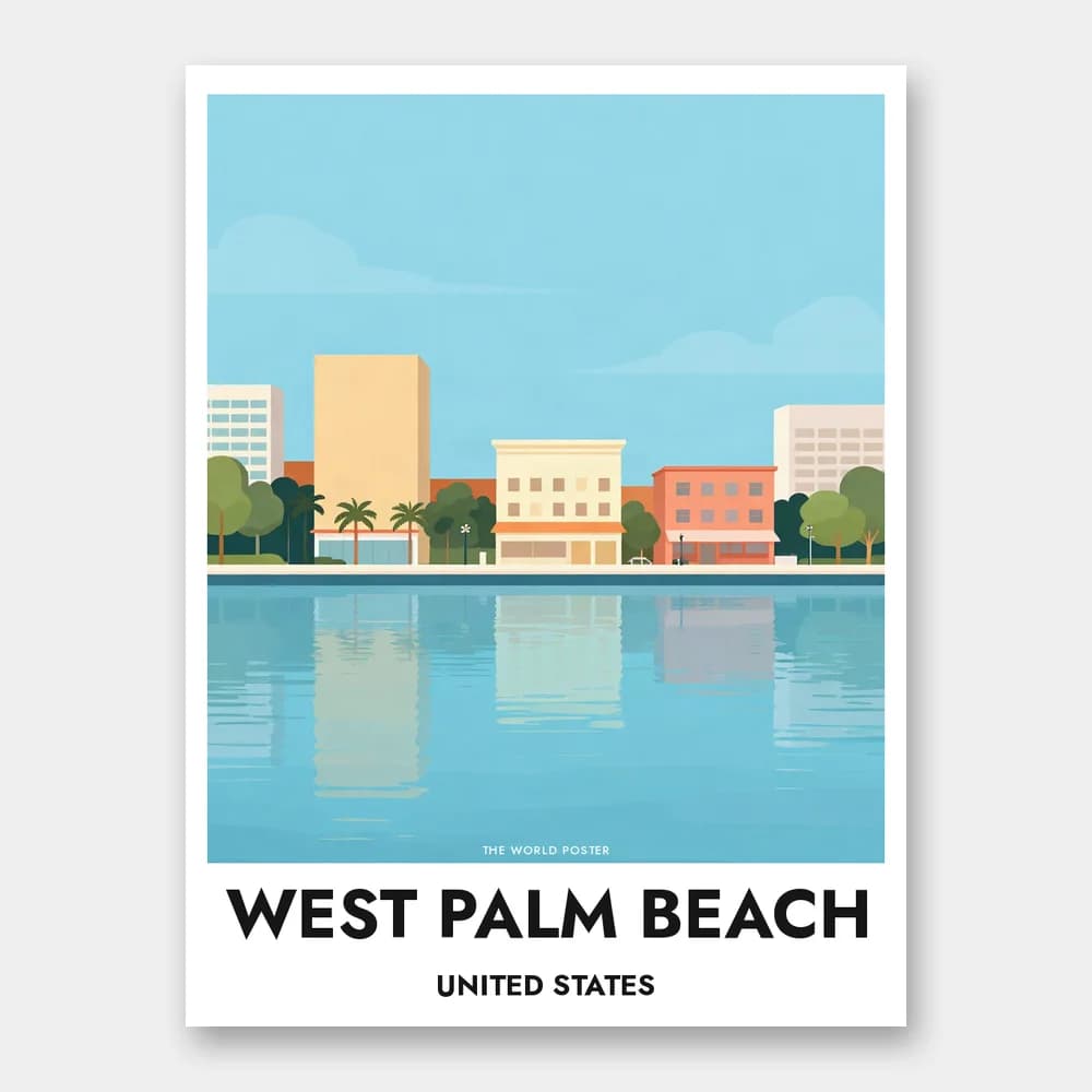 Póster WEST PALM BEACH – Lake Worth Lagoon - Image 1 of 6