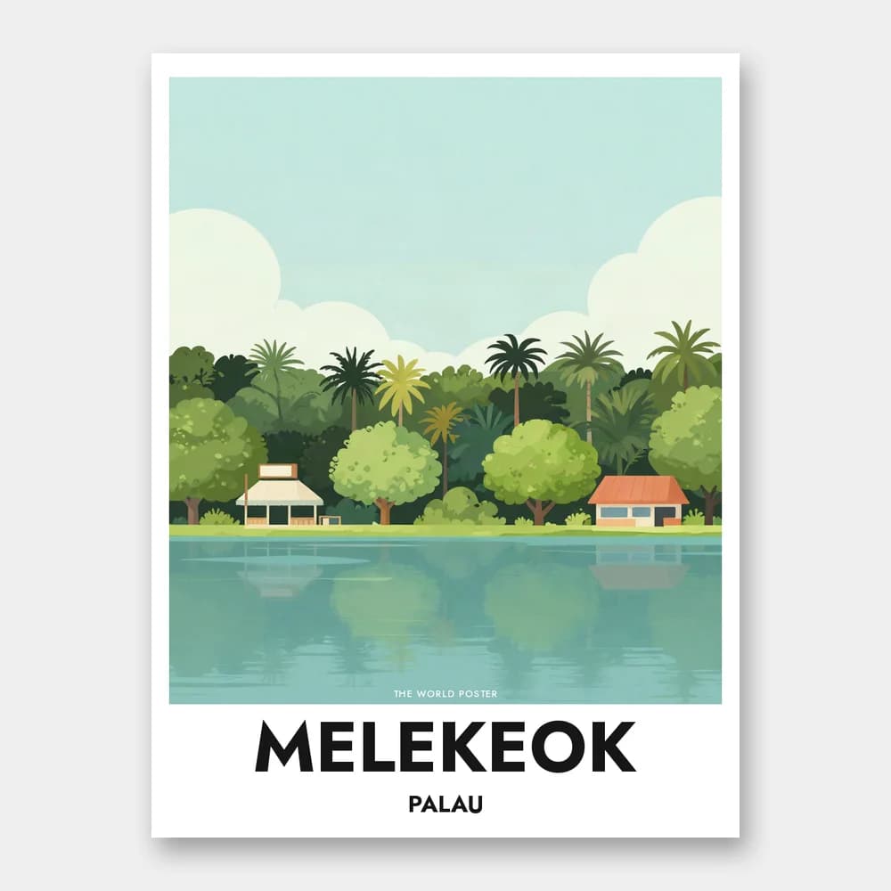 Plakat MELEKEOK – Bredden af Ngardok-søen - Image 1 of 6