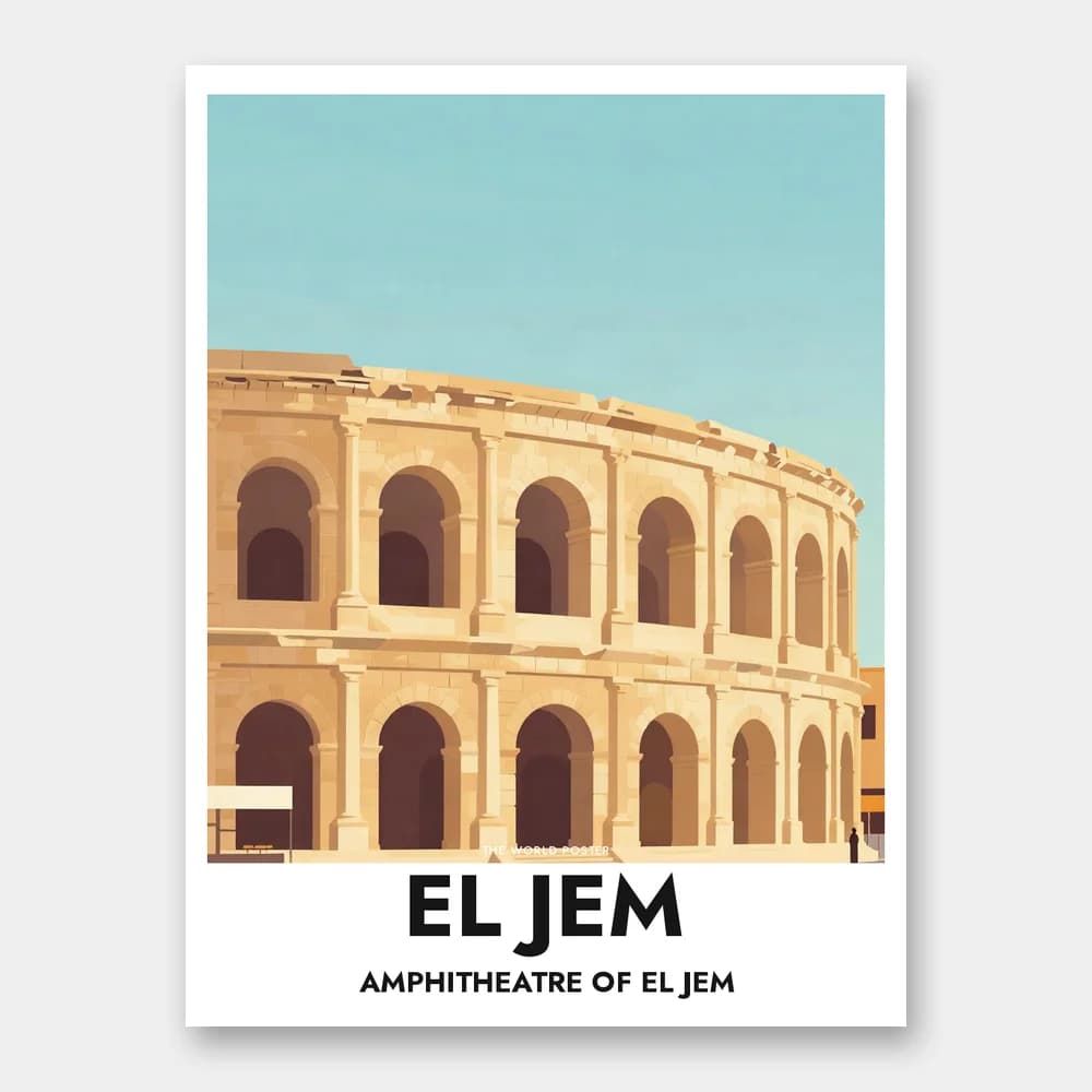 Poster EL JEM – Arcos de pedra ao pôr do sol - Image 1 of 6