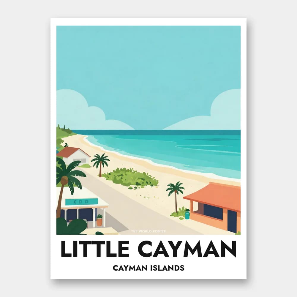 Poster LITTLE CAYMAN – Costa norte e mar turquesa - Image 1 of 6