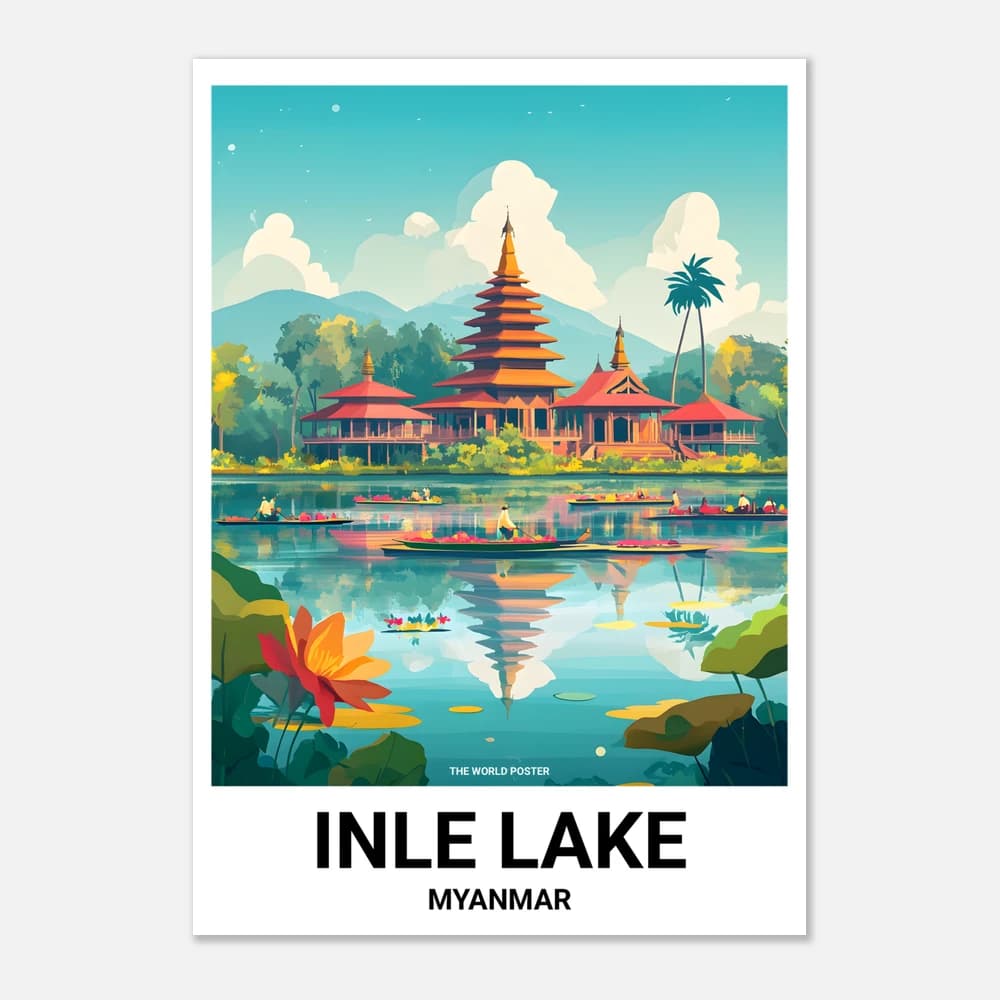 Affiche INLE LAKE - Image 1 of 6