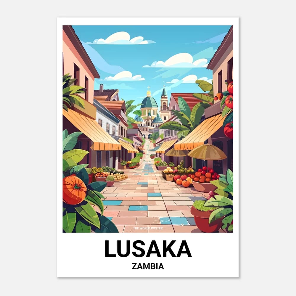 Affisch LUSAKA - Image 1 of 6
