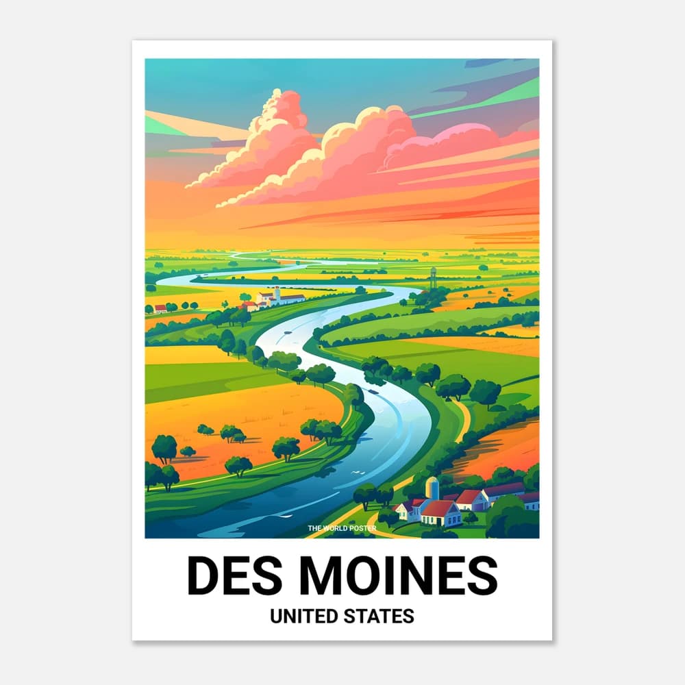 Poster DES MOINES - Image 1 of 6