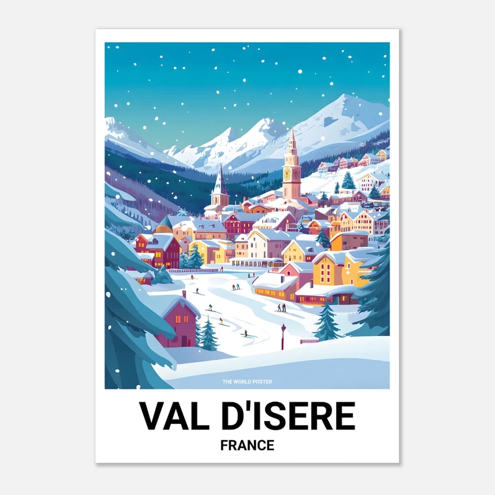 Affisch VAL D'ISÈRE - Image 1 of 6