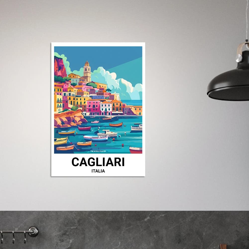Affiche CAGLIARI - Image 4 of 6