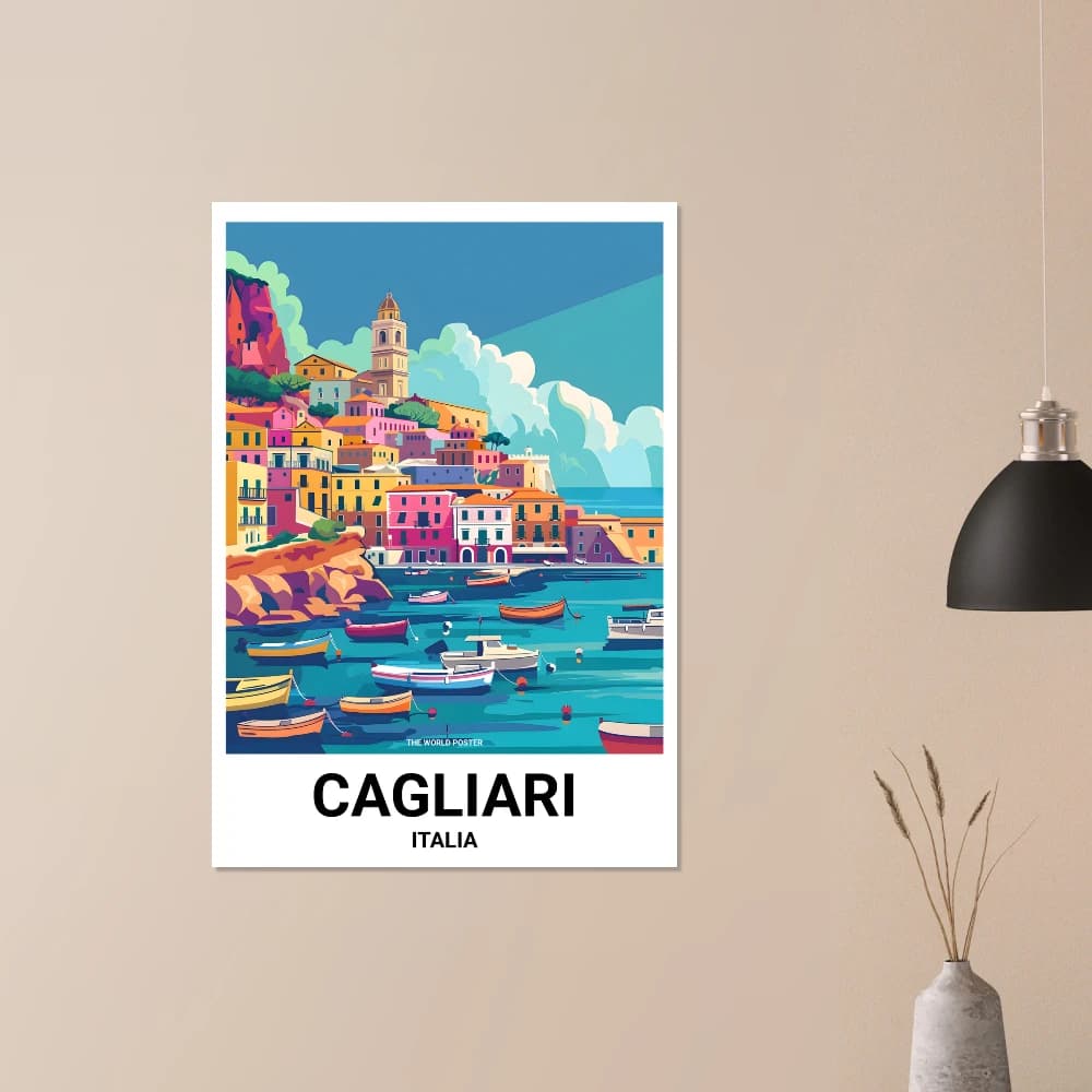Affiche CAGLIARI - Image 5 of 6