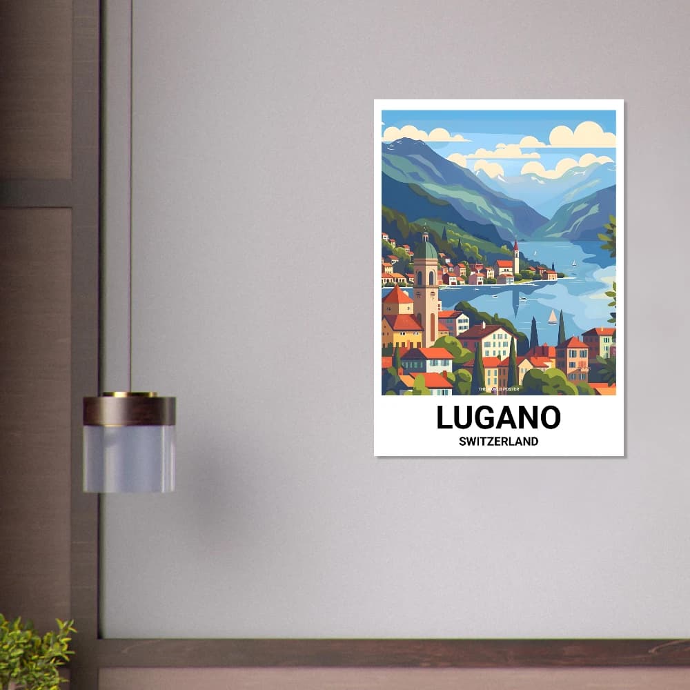 Affiche LUGANO - Image 4 of 6