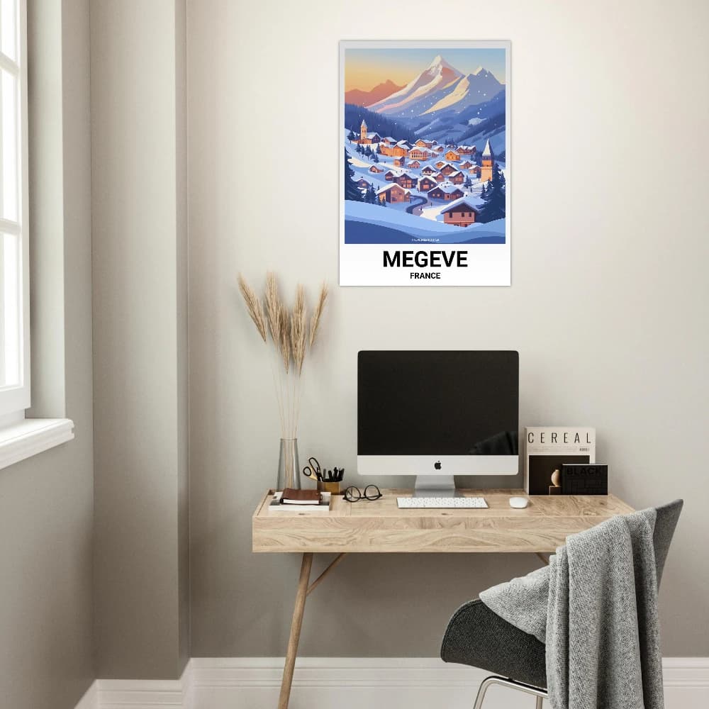 Affiche MEGÈVE - Image 4 of 6